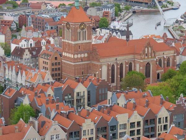 Gdansk Dalam Poland Dan Laut Baltik — Stok Foto