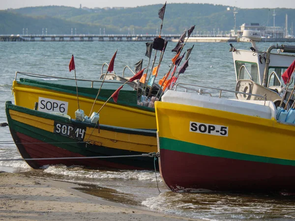 Гданьск Польше Балтийском Море — стоковое фото