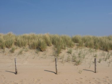 Katwijk bir zee ve Hollanda'da Leiden şehir