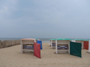Katwijk bir zee ve Hollanda'da Leiden şehir