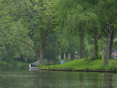 Katwijk bir zee ve Hollanda'da Leiden şehir