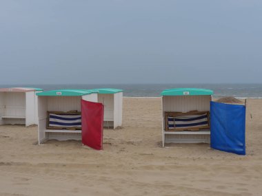 Katwijk bir zee ve Hollanda'da Leiden şehir