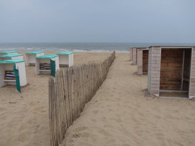 Katwijk bir zee ve Hollanda'da Leiden şehir