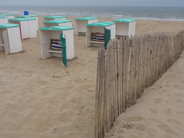 Katwijk bir zee ve Hollanda'da Leiden şehir