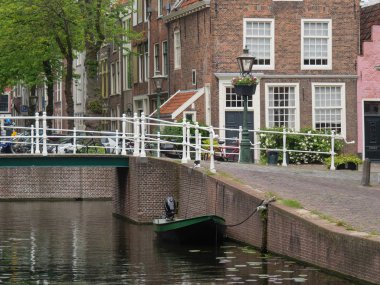 Katwijk bir zee ve Hollanda'da Leiden şehir