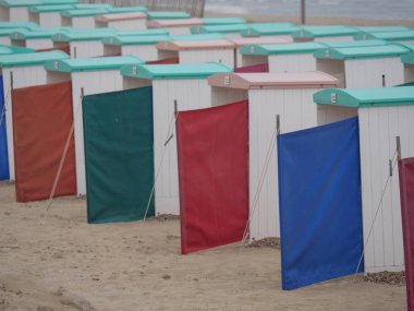 Katwijk bir zee ve Hollanda'da Leiden şehir