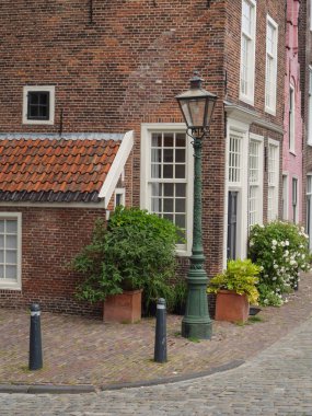 Katwijk bir zee ve Hollanda'da Leiden şehir