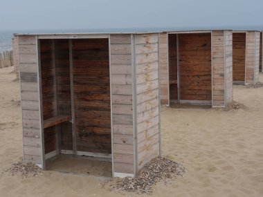 Katwijk bir zee ve Hollanda'da Leiden şehir