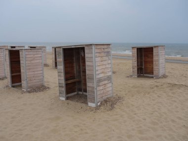 Katwijk bir zee ve Hollanda'da Leiden şehir