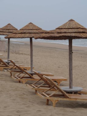 Katwijk bir zee ve Hollanda'da Leiden şehir