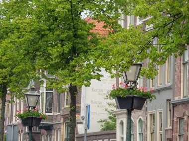 Katwijk bir zee ve Hollanda'da Leiden şehir