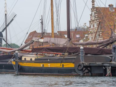 Katwijk bir zee ve Hollanda'da Leiden şehir