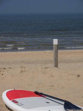 Katwijk bir zee ve Hollanda'da Leiden şehir