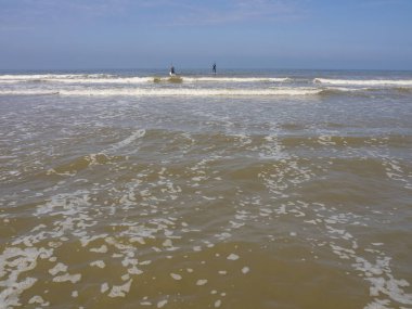 Katwijk bir zee ve Hollanda'da Leiden şehir