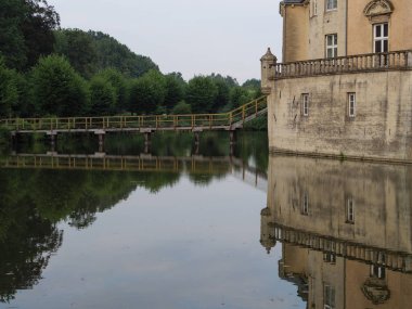 Alman Muensterland kaleler ve kiliseler