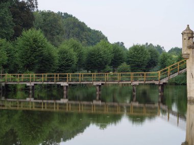 Alman Muensterland kaleler ve kiliseler