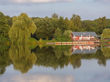 almanya'da gölde akşam
