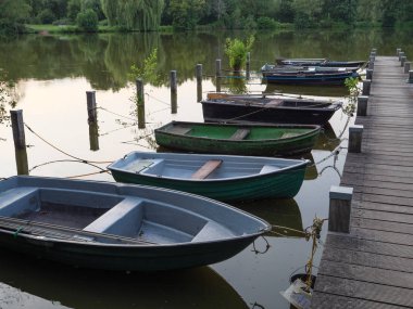 almanya'da gölde akşam