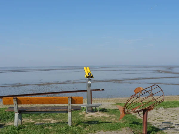 Het Dorp Ditzum Aan Rivier Ems Duitsland — Stockfoto