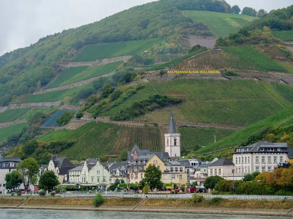 Rivier Rijn Duitsland Buurt Van Bingen — Stockfoto