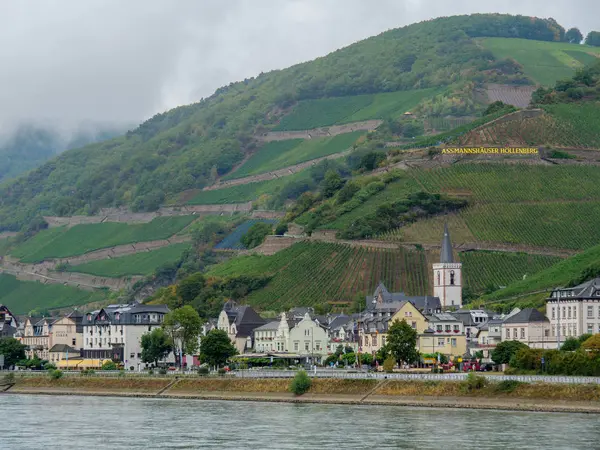 Rivier Rijn Duitsland Buurt Van Bingen — Stockfoto