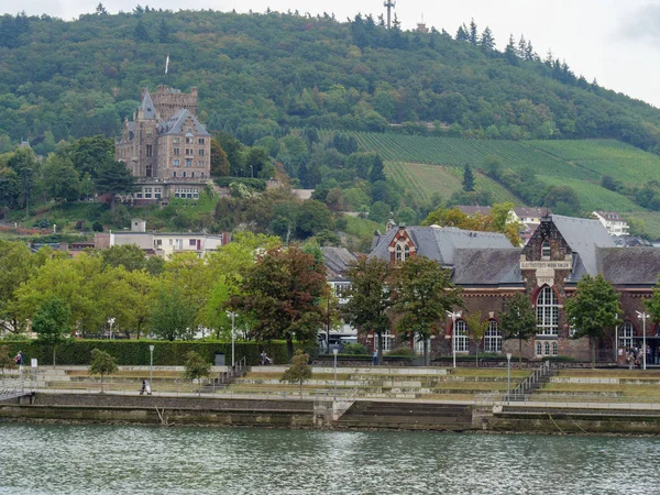 Rio Rhine Alemanha Perto Bingen — Fotografia de Stock