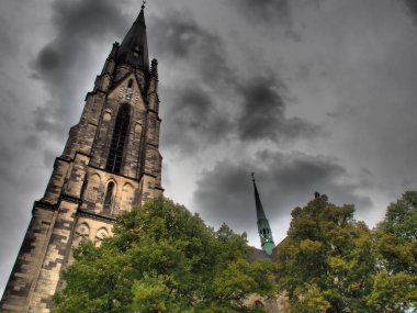 Billerbeck yakınlarındaki Alman baumberge'de yürüyüş