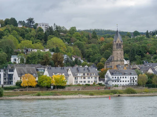 Cidade Koblenz Rio Reno Alemanha — Fotografia de Stock