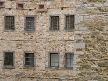 Almanya 'nın Ren Nehri' ndeki Koblenz şehri.