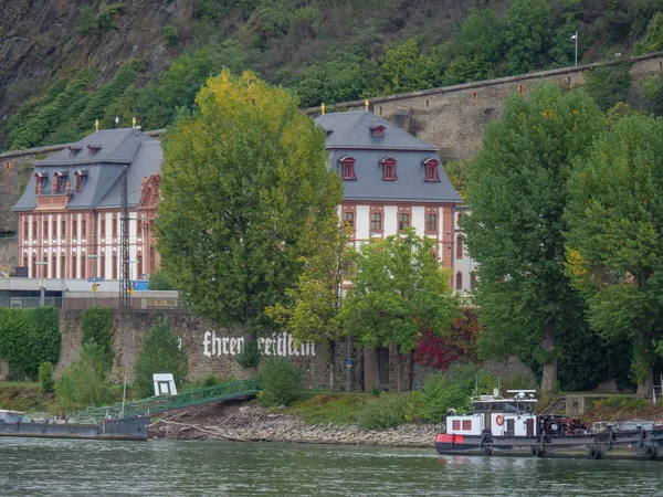 Almanya Nın Ren Nehri Ndeki Koblenz Şehri — Stok fotoğraf