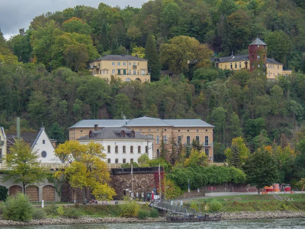 Ciudad Koblenz Río Rin Alemania — Foto de Stock