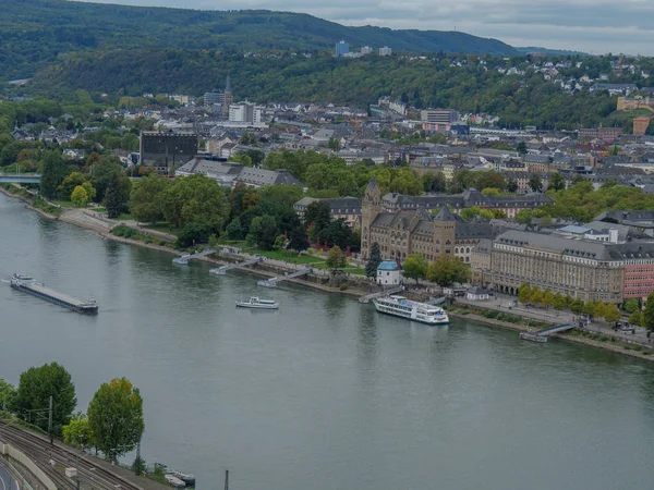 City Koblenz River Rhine Germany — Stock Photo, Image