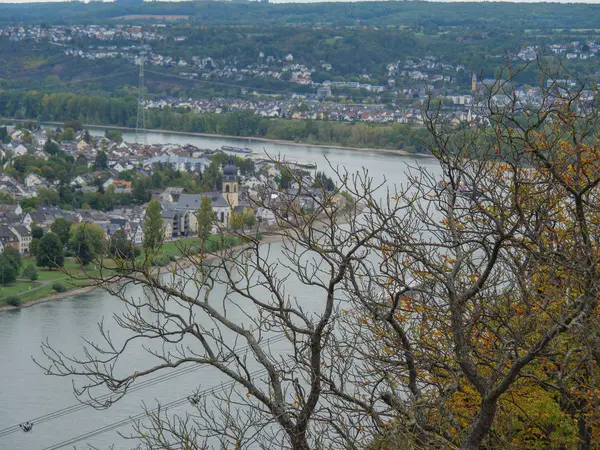 Staden Koblenz Vid Floden Rhine Tyskland — Stockfoto