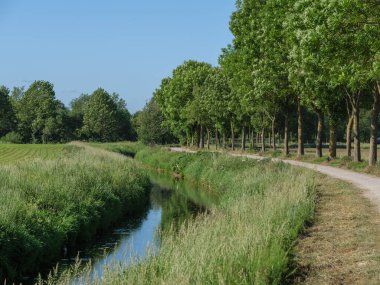 Büyük Buidlings ve Almanya 'da Westphalia' nın güzel doğası