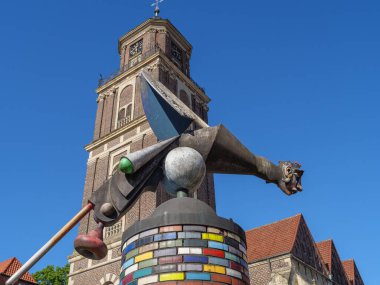 Büyük Buidlings ve Almanya 'da Westphalia' nın güzel doğası