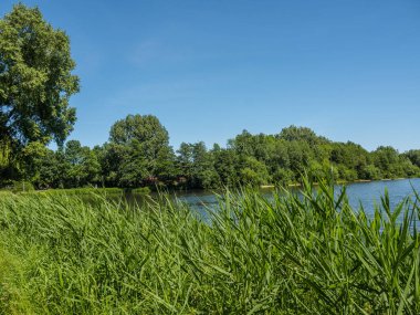Büyük Buidlings ve Almanya 'da Westphalia' nın güzel doğası