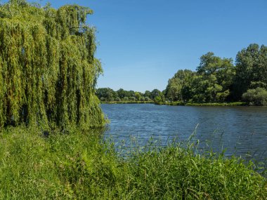 Büyük Buidlings ve Almanya 'da Westphalia' nın güzel doğası