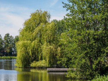 Büyük Buidlings ve Almanya 'da Westphalia' nın güzel doğası