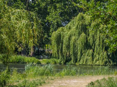 Büyük Buidlings ve Almanya 'da Westphalia' nın güzel doğası