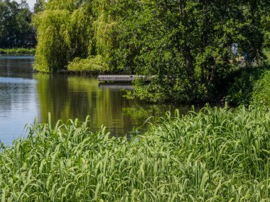 Büyük Buidlings ve Almanya 'da Westphalia' nın güzel doğası
