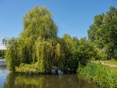 Büyük Buidlings ve Almanya 'da Westphalia' nın güzel doğası