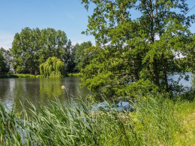 Büyük Buidlings ve Almanya 'da Westphalia' nın güzel doğası