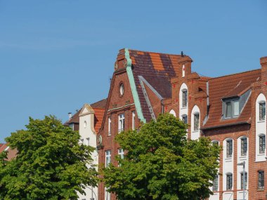 Luebeck 'te yaz zamanı ve Alman Baltık Denizi' nde seyahat.