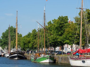 Luebeck 'te yaz zamanı ve Alman Baltık Denizi' nde seyahat.