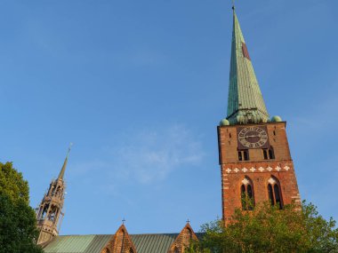 Luebeck 'te yaz zamanı ve Alman Baltık Denizi' nde seyahat.