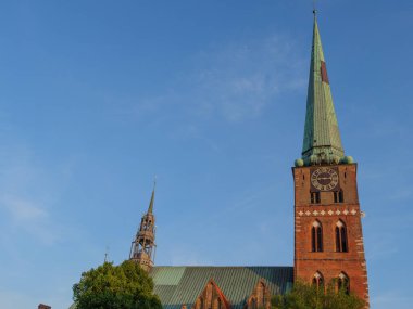Luebeck 'te yaz zamanı ve Alman Baltık Denizi' nde seyahat.