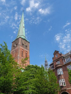 Luebeck 'te yaz zamanı ve Alman Baltık Denizi' nde seyahat.