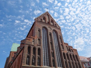 Luebeck 'te yaz zamanı ve Alman Baltık Denizi' nde seyahat.