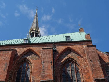 Luebeck 'te yaz zamanı ve Alman Baltık Denizi' nde seyahat.