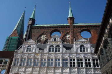 Luebeck 'te yaz zamanı ve Alman Baltık Denizi' nde seyahat.